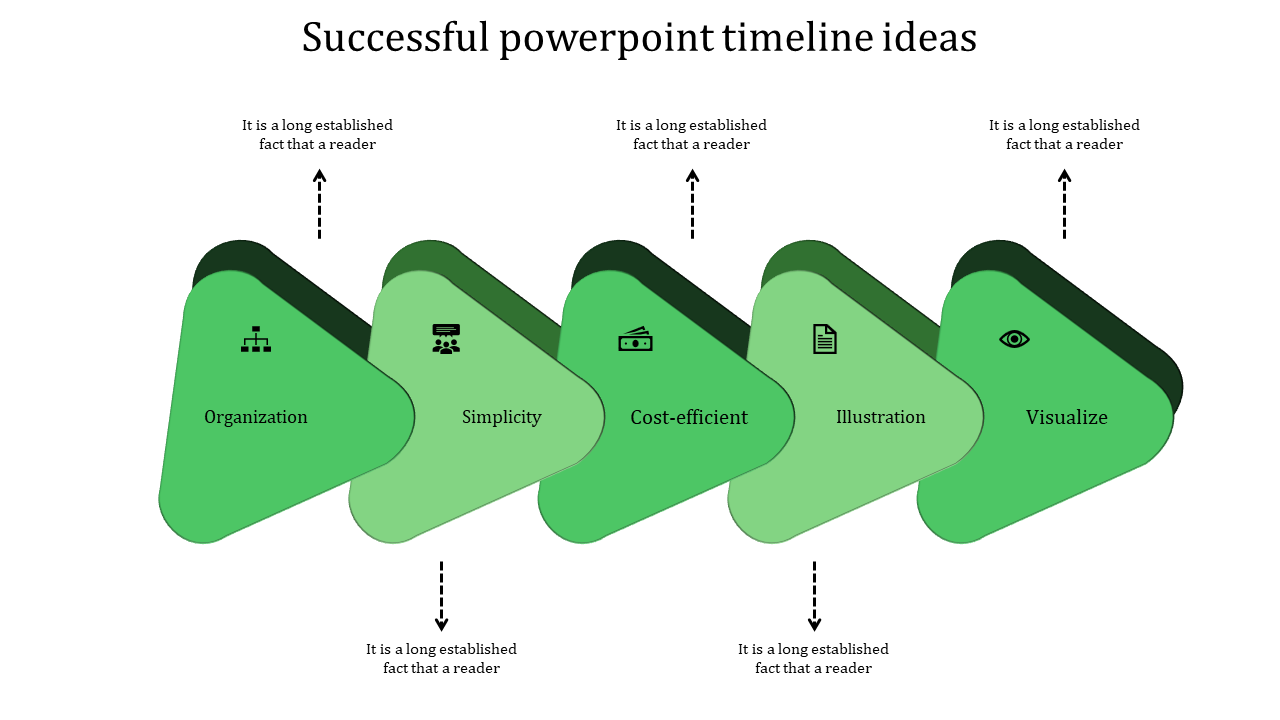 powerpoint timeline ideas-5-green